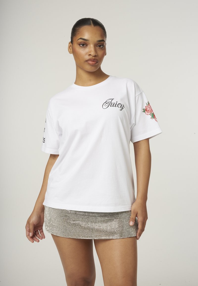 Juicy Couture ROSE - T-shirt print - white