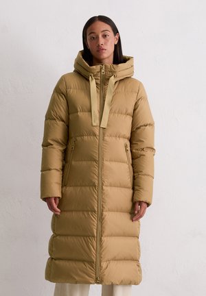 WITH HOOD DRAWSTRING AT WAIST - Donsjas - salted caramel