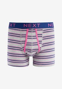 Next 4 PACK - Boxers - grey colour pop stripe
