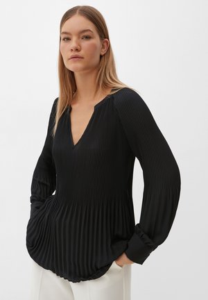 s.Oliver BLACK LABEL MIT PLISSEE-STRUKTUR - Blusa - true black