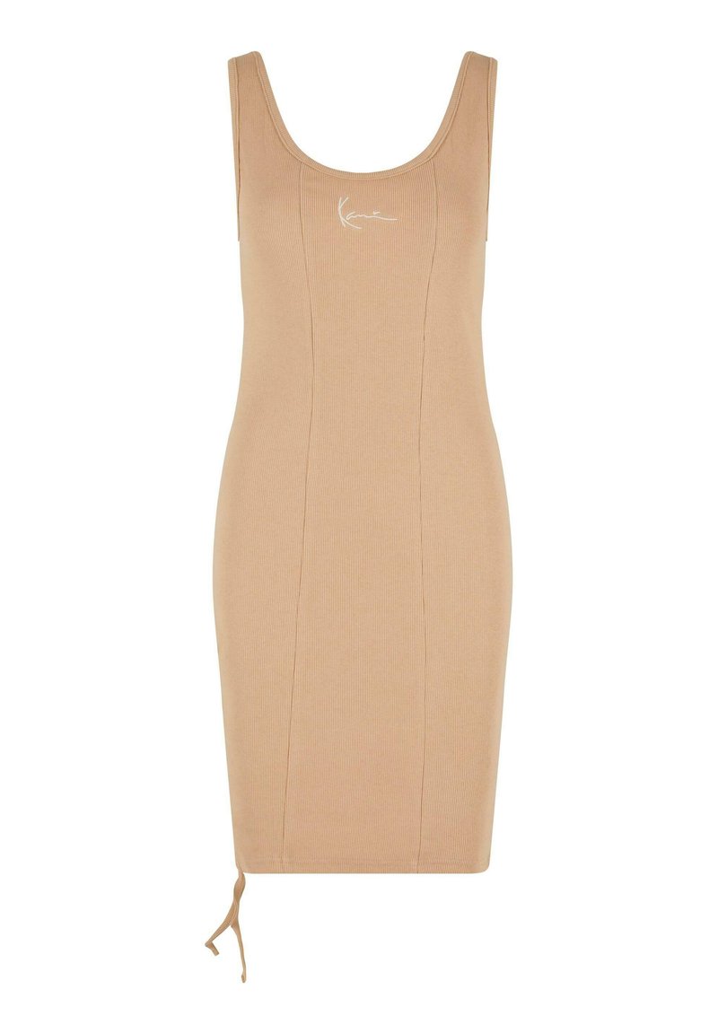 Karl Kani Gebreide jurk zandkleur Karl Kani Gebreide jurk zandkleur