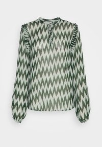 b.young FIBBA LOOSE BLOUSE - Μπλούζα - frosty green mix