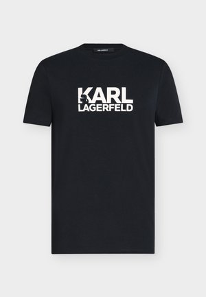 KARL LAGERFELD, - T-shirt z nadrukiem