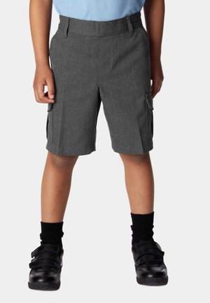 Marks & Spencer, 2PACK BOYS' PLUS WAIST CARGO SCHOOL SHORTS  (4-14 YRS) - Shorts - grey