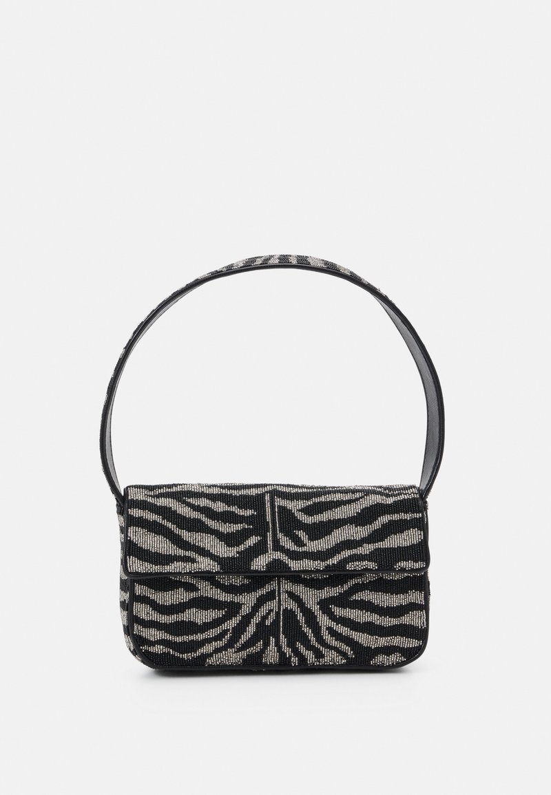 STAUD BEADED BAG - Handväska - black/white