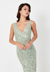 BEAUUT EMBELLISHED SEQUINS - Abiti per occasioni speciali - sage green
