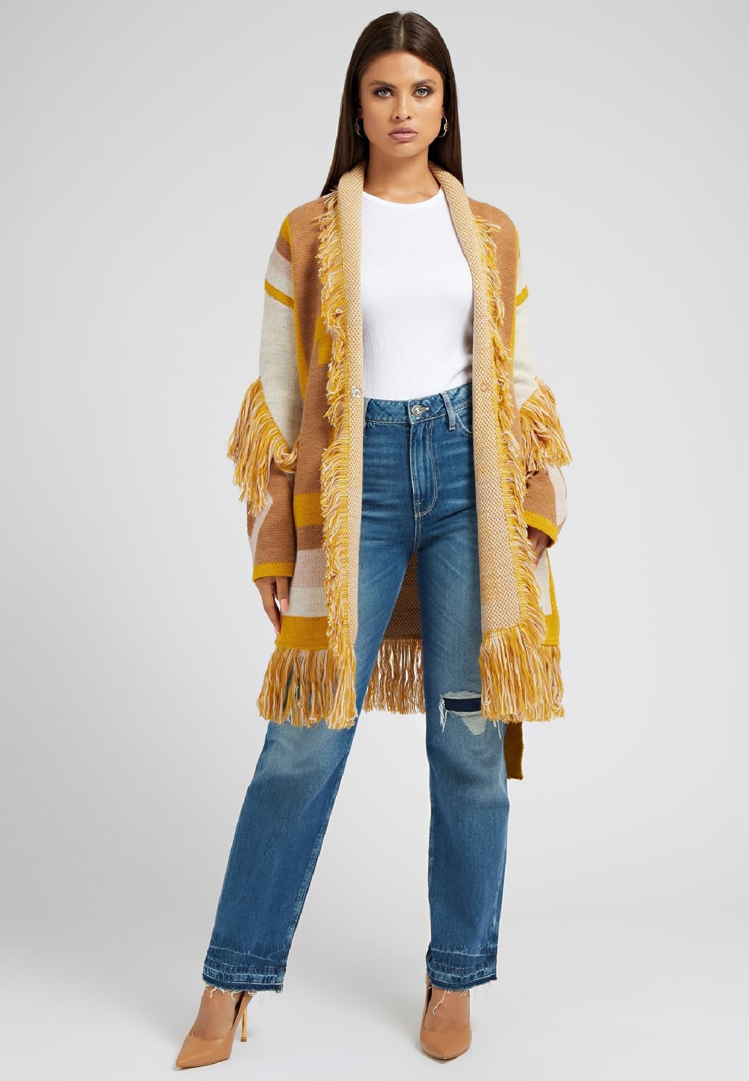Guess Cardigan - gelb/yellow - Zalando.de