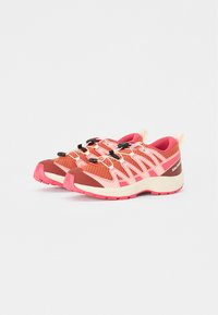 Salomon XA PRO V8 UNISEX - Trekingové boty - ginger/almond milk/rouge red