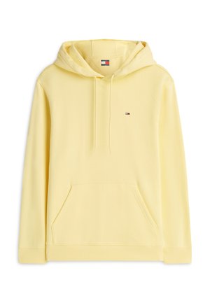 Tommy Jeans, FLAG HOODIE - Kapuutsiga pusa - citronella