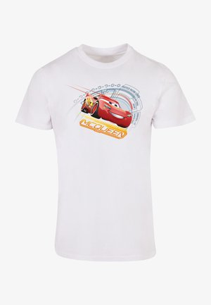 DISNEY CARS LIGHTNING MCQUEEN - Tricou cu imprimeu - white