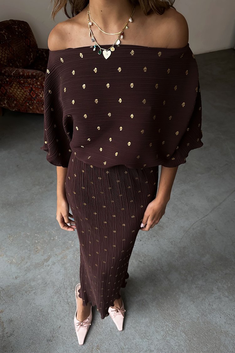 Never Fully Dressed TILLY DRESS - Cocktail dress / Party dress - brown -  Zalando.ie