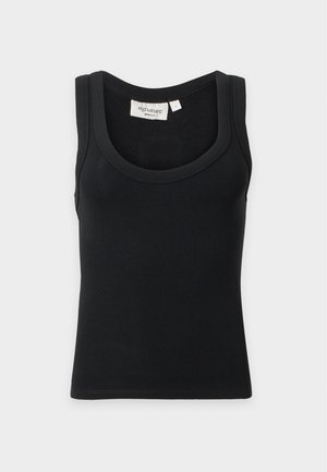 Gina Tricot, SUPER STRETCH SCOOP NECK TANK - Topp - black