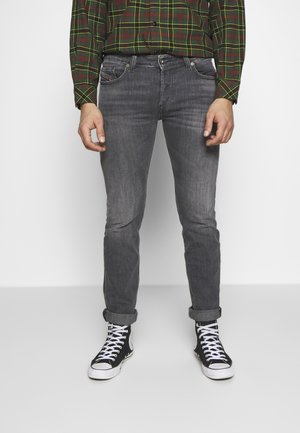 Jeans straight leg - grey denim