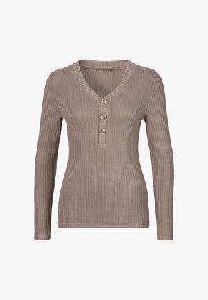 LANGARM - T-shirt à manches longues - taupe