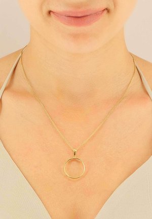 MUAU Schmuck ANHÄNGER 20ER VRENELI-FASSUNG , 31X24MM - Pendentif - gelbgoldfarben