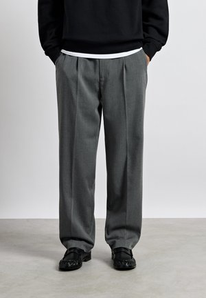 Burocs, STRAIGHT TAILORED PANTS UNISEX - Панталони - dark grey