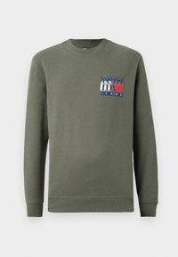 REGULAR FLAG CREW - Sweatshirt - pewter green