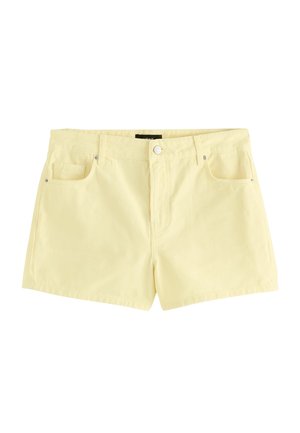REGULAR FIT - Shorts di jeans - lemon yellow