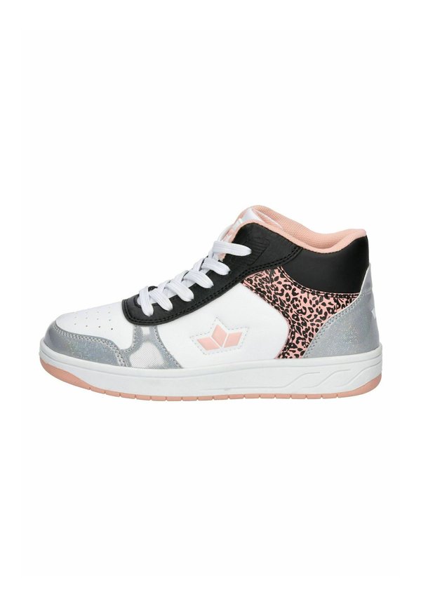 DROP - Sneaker high - weiss schwarz rosa