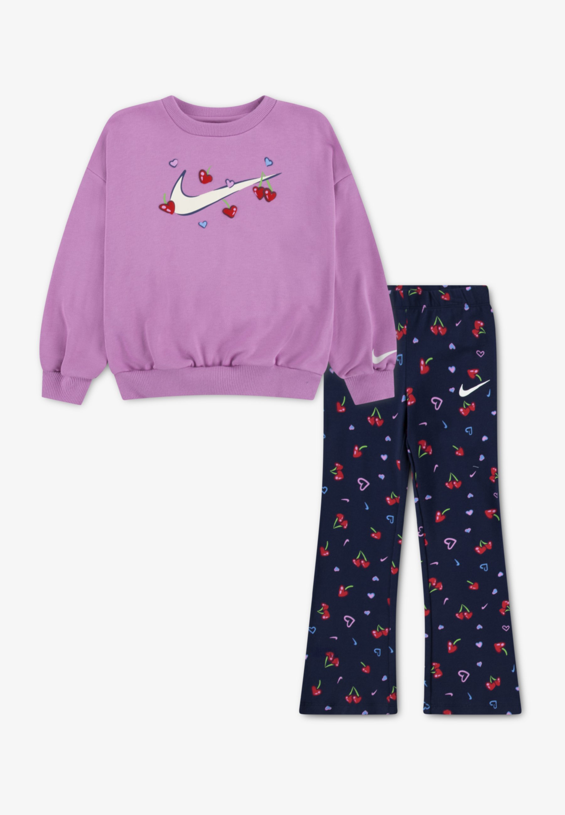 pink and purple nike outfit