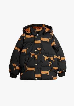 Mini Rodini, DOG HOODED PUFFER UNISEX - Giacca invernale - black