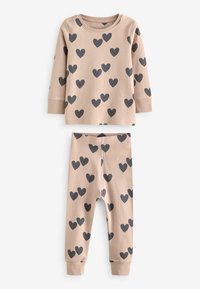 Next STAMPY 3 PACK - REGULAR FIT SET - Pyžamová sada - neutral  pink heart