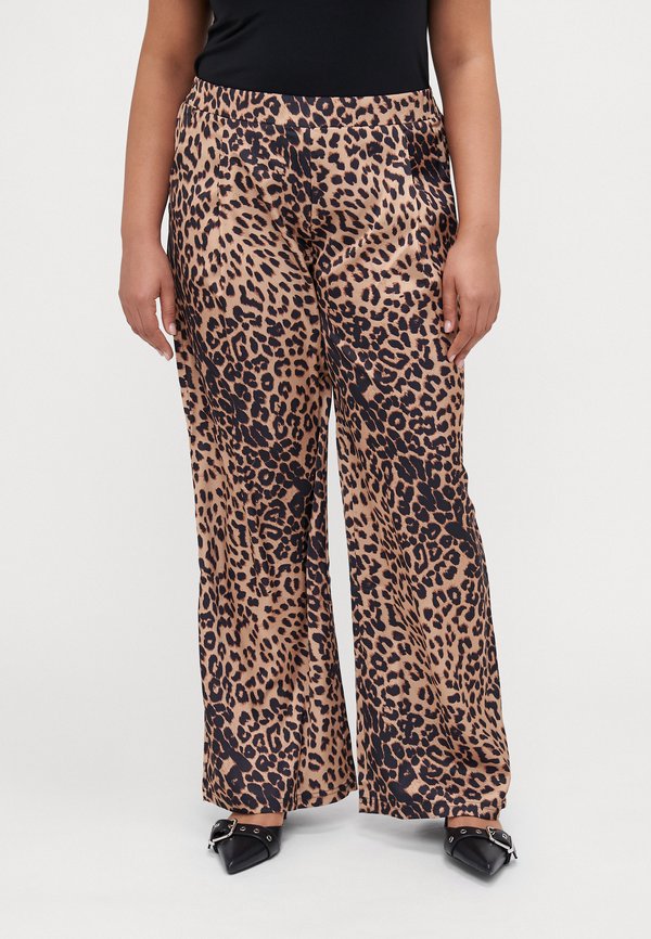 CARLISTINA WIDE - Trousers - toasted coconut