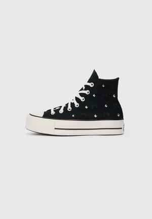 CHUCK TAYLOR ALL STAR LIFT - Vysoké tenisky - black/silver-coloured/white