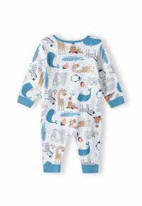 MINOTI 4 PCS SET - Overal na spanie - teal white
