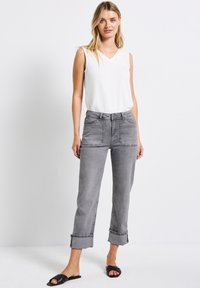 Street One Jeans Straight Leg - grau