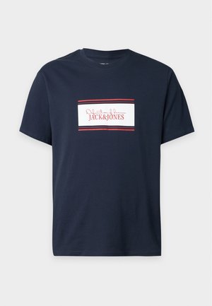 Jack & Jones, JJBUSTER TEE CREW NECK - Tričko s potlačou - navy blazer