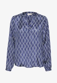 Valitud, blue indigo chalk chain print