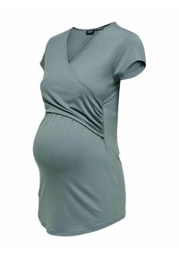 ONLY MATERNITY OLMLISA MATERNITY - T-shirts basic - balsam green