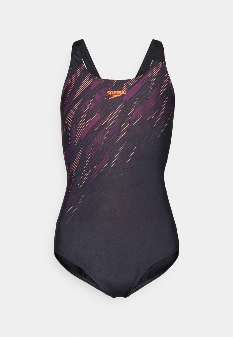 Speedo WOMENS HYPERBOOM PLACEMENT MUSCLEBACK - Badeanzug - black/siren ...