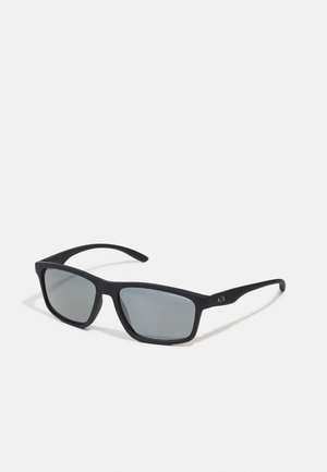 Sunglasses - matte black/light grey mirror black