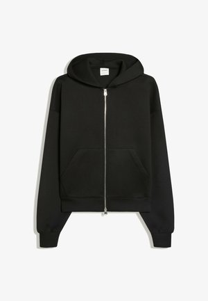 Bershka, TECHNIC - ZIP UP HOODIE - Bomber Jacket - black
