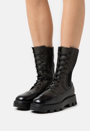 Stivaletti con plateau - Dark Green