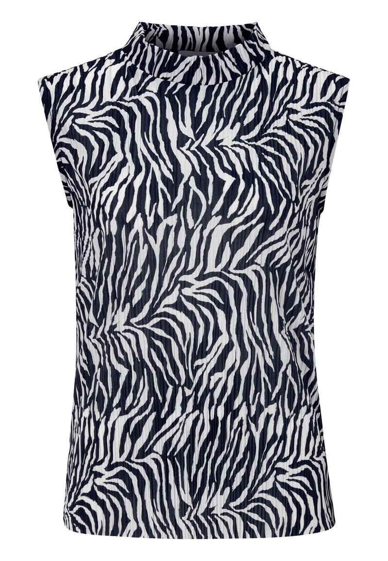 Rich & Royal IM ZEBRA-PRINT - Bluse - midnight blue/dunkelblau
