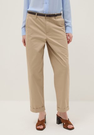 OVS, TROUSERS REGULAR FIT WITH BELT. - Trousers - light beige