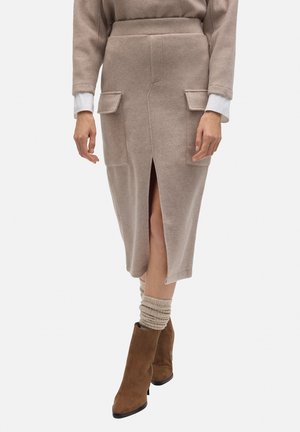 Ysabel Mora, MIDI CÁLIDA ESTILO CARGO - Falda de tubo - brown