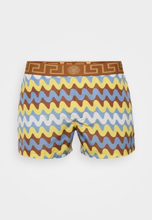 Versace SWIMWEAR - Short de bain - powder blue/tobacco/bright yellow