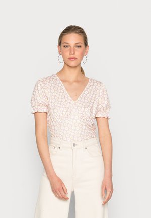 PCSIRINA OPEN BACK - Printtipaita - misty rose