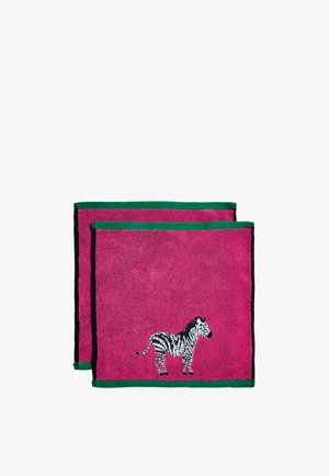 Next, SET OF 2 ZEBRAFACE CLOTHS UNISEX - Asciugamano - pink