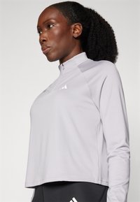 adidas Performance ZIP - Hosszú ujjú felső - glory grey