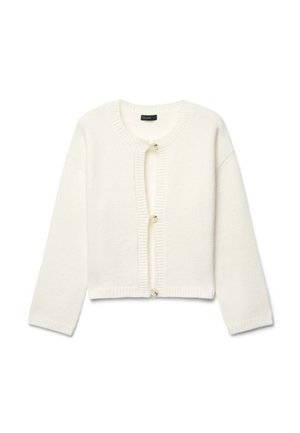 Calliope, MAGLIA TINTA UNITA - Cardigan - bianco lana