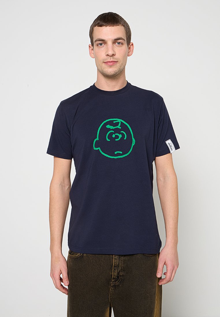 Iceberg T-shirt print donkerblauw
