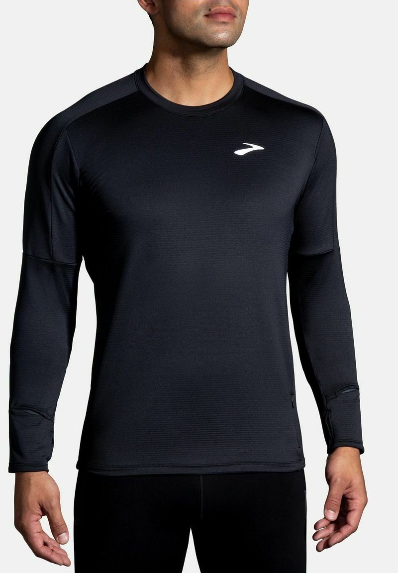 Brooks NOTCH THERMAL 2.0 - Langærmet T-shirt - black