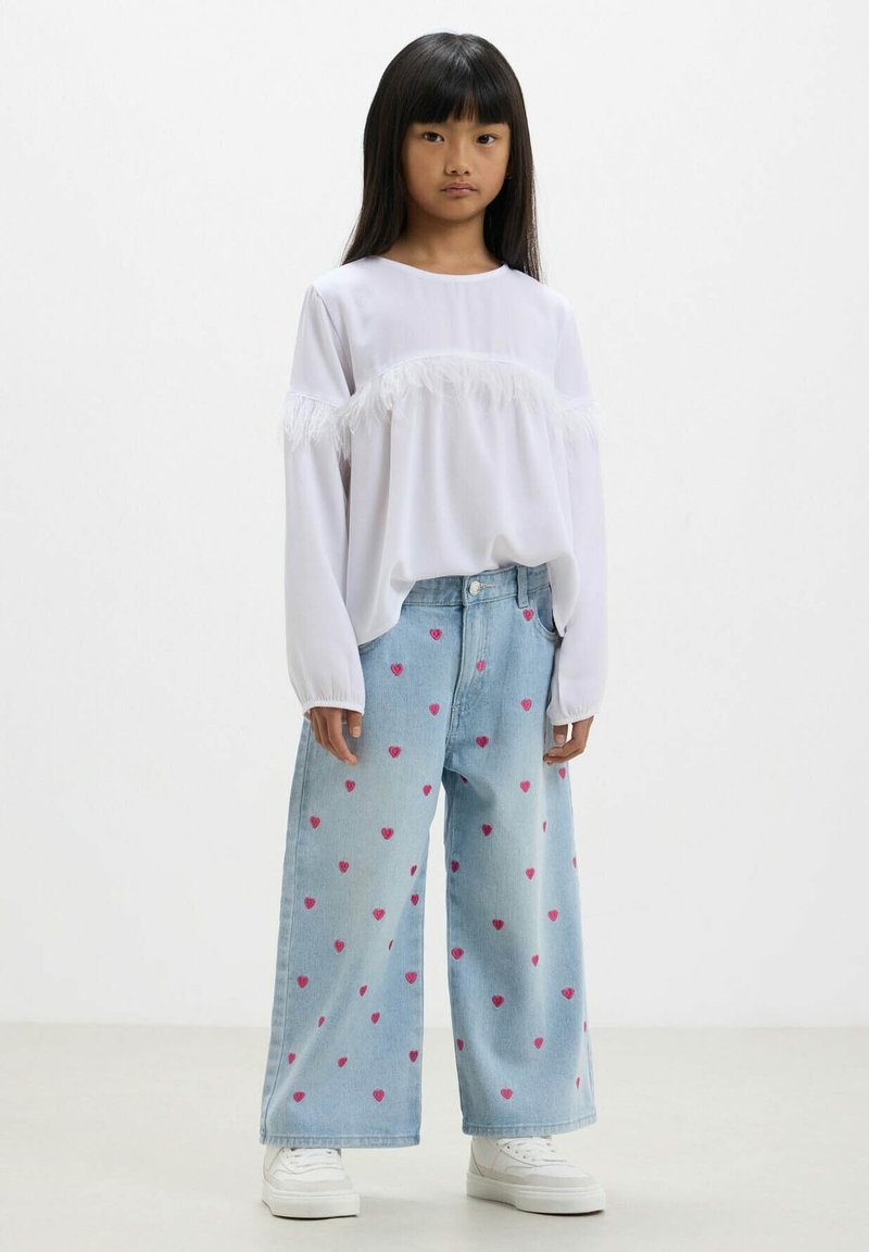 Calliope RICAMI CUORI Jeans a zampa blu/blu denim Zalando.it