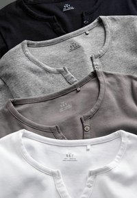 THE SET 4 PACK - Bluză cu mânecă lungă - black white light grey taupe brown