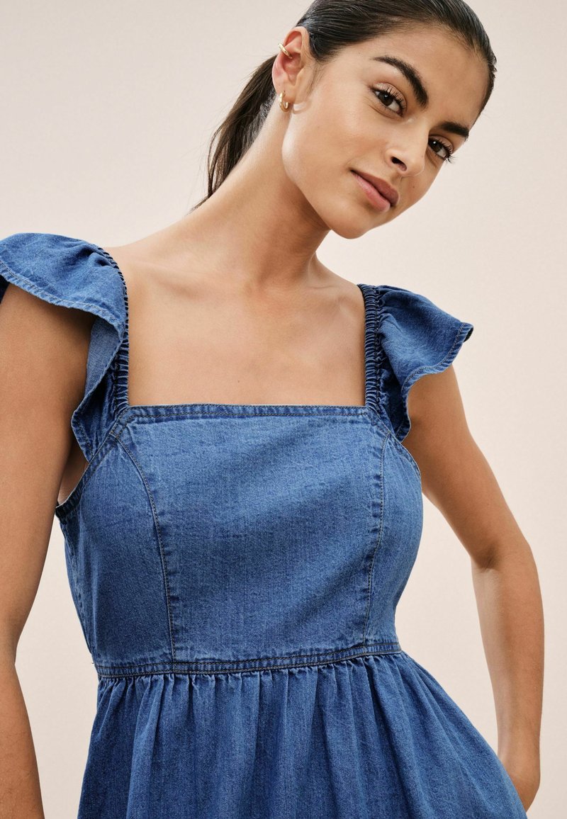 Next FLUTTER SLEEVE LIGHTWEIGHT - REGULAR FIT - Maxikjoler - mid blue